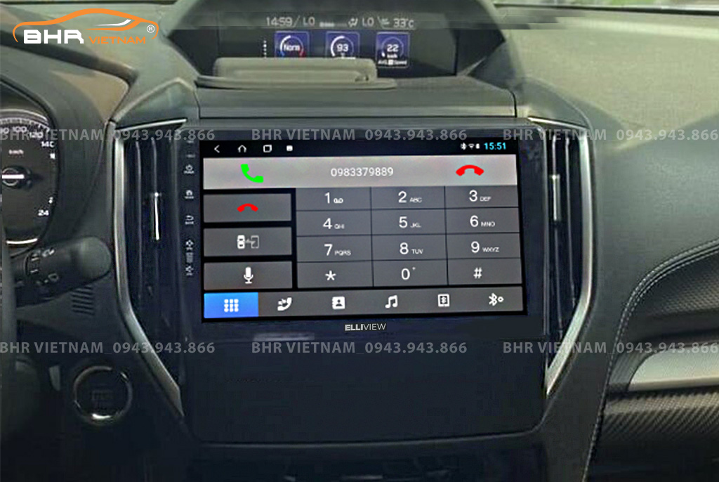 Kết nối điện thoại trên màn hình Elliview S4 Premium Subaru Forester 2020 - nay