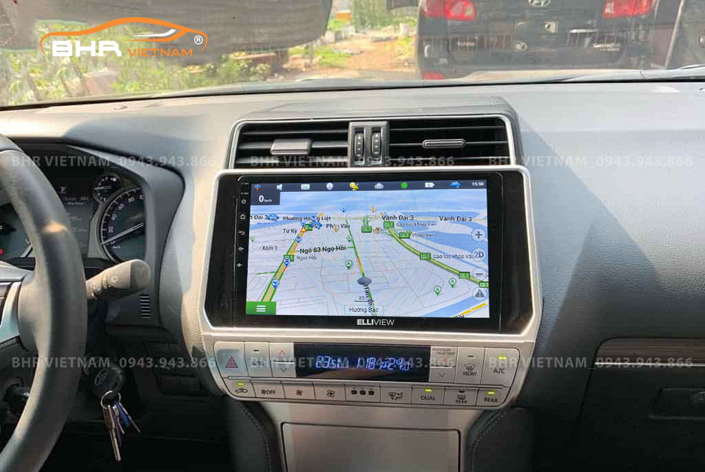 Bản đồ chỉ đường thông minh: Vietmap, Navitel, Googlemap trên Elliview S4 Premium Toyota Land Cruiser Prado 2017 - nay