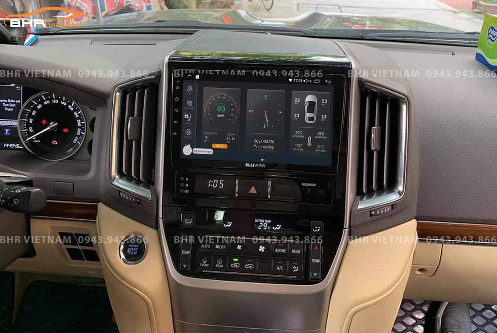 Điều khiển bằng giọng nói thông minh màn hình Elliview S4 Premium Toyota Land Cruiser 2016 - 2020