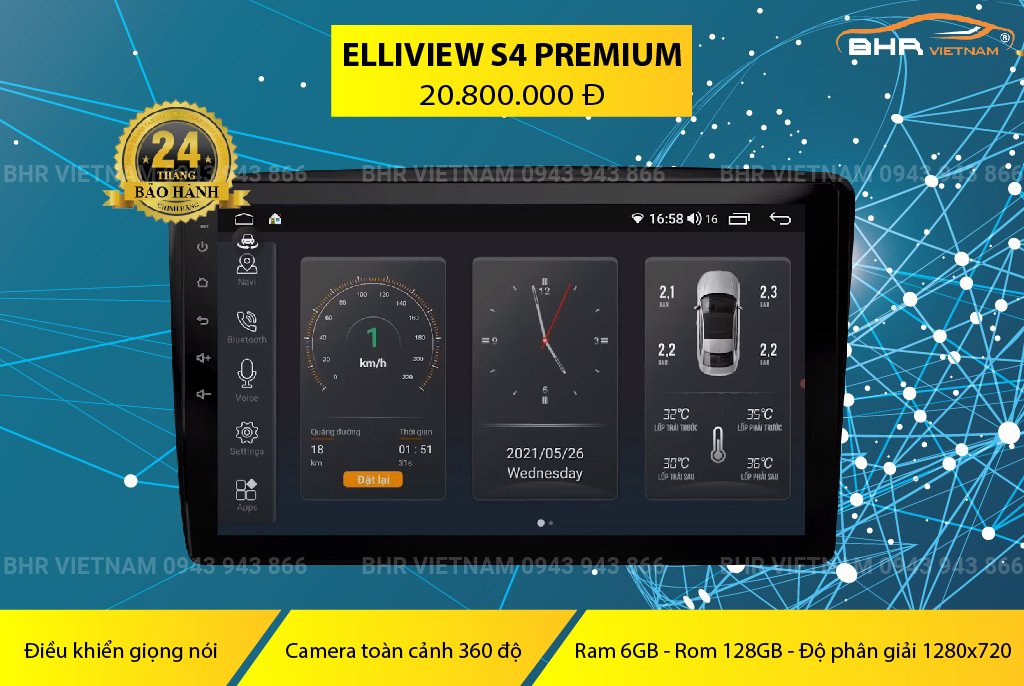 Thông số cấu hình màn hình Elliview S4 premium