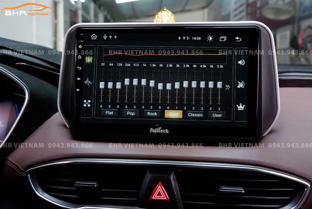 Trải nghiệm âm thanh sống động trên màn hình DVD Android Fujitech 360 Hyundai Santafe 2019 - 2020