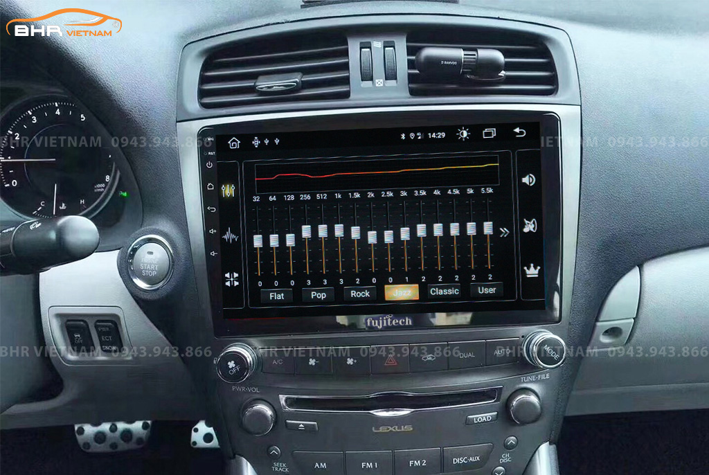 Trải nghiệm âm thanh sống động trên màn hình DVD Android Fujitech 360 Lexus IS250 2005 - 2012