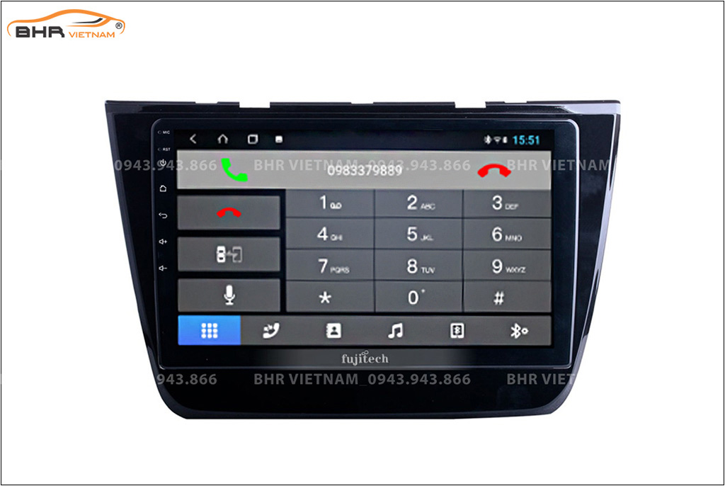 Kết nối điện thoại trên màn hình DVD Android Fujitech 360 MG ZS 2018 - nay