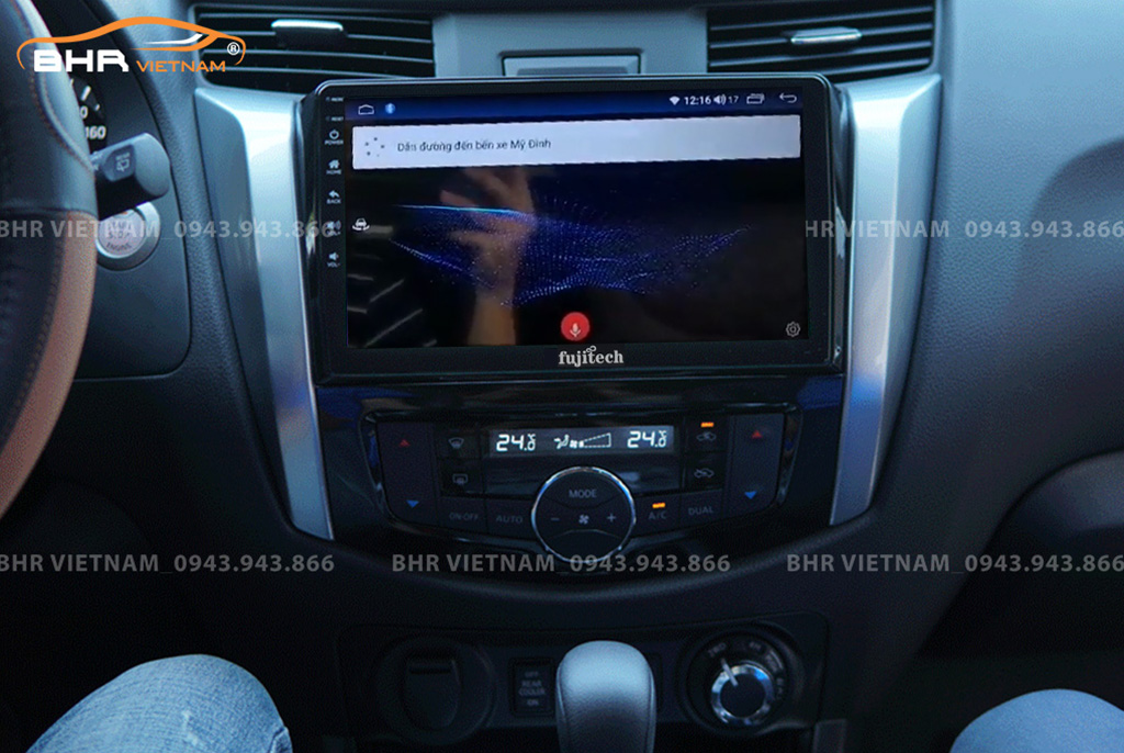 Điều khiển bằng giọng nói Màn hình Android Fujitech 360 Nissan Navara 2021 - nay