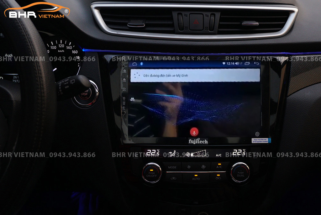 Điều khiển bằng giọng nói Màn hình Android Fujitech 360 Nissan Xtrail 2017 - nay