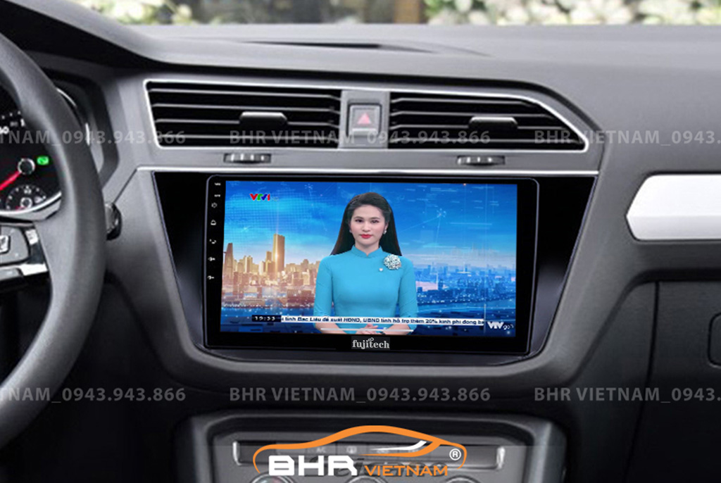 Màn hình DVD Android giá rẻ Fujitech 360 Volkswagen Tiguan 2019 - nay