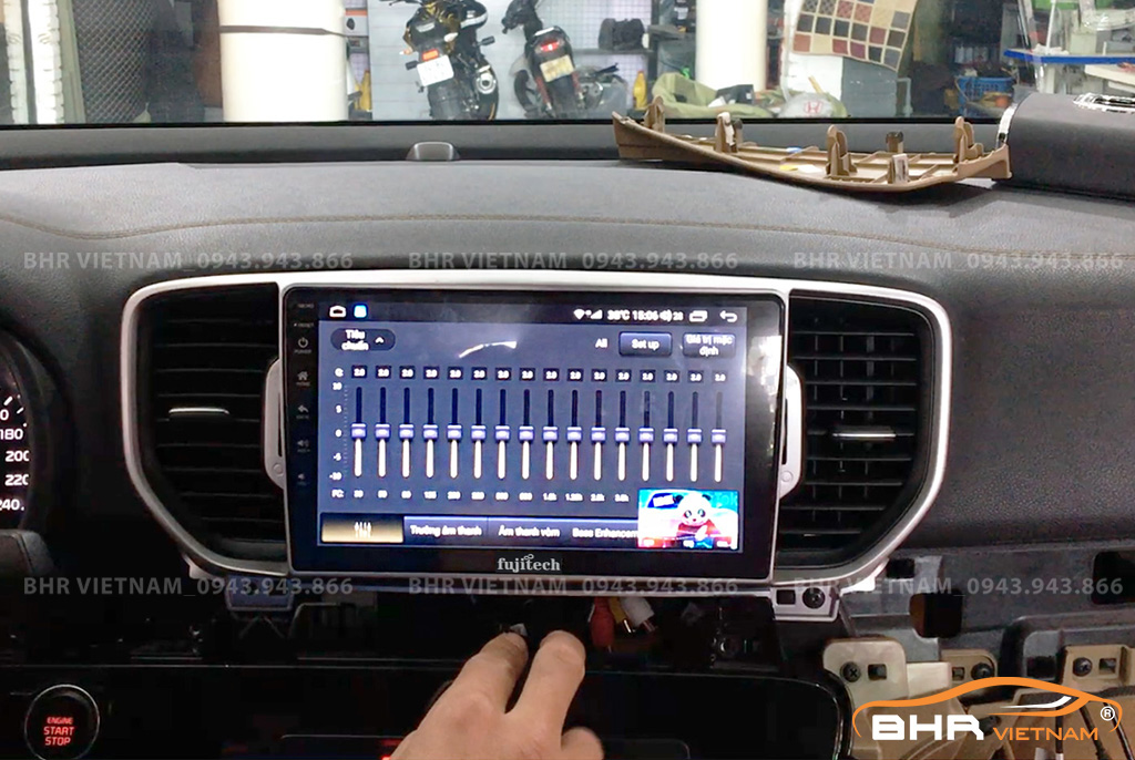 Trải nghiệm âm thanh sống động trên màn hình DVD Android Fujitech Kia Sportage 2016 - nay