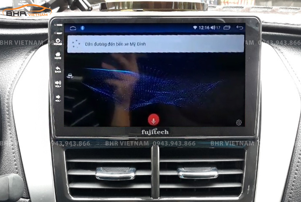Điều khiển bằng giọng nói Màn hình Android Fujitech Toyota Vios 2014 - 2018