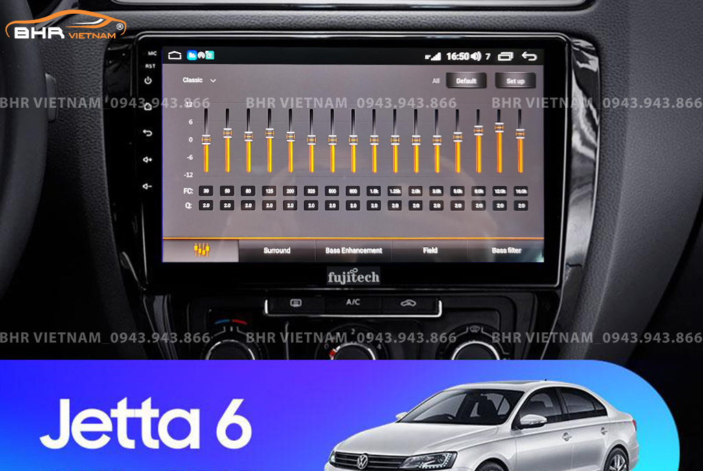 Trải nghiệm âm thanh sống động trên màn hình DVD Android Fujitech Volkswagen Jetta 2011 - 2018