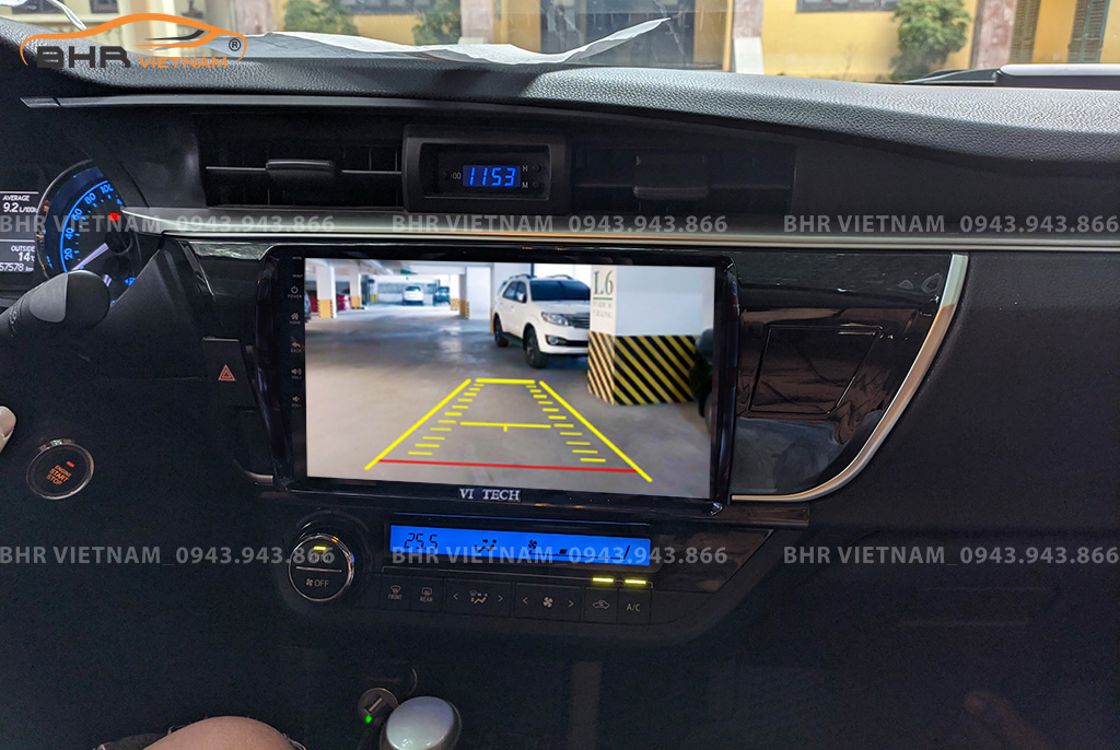 Màn hình DVD Vitech Pro Toyota Altis 2014 - 2017 tích hợp camera lùi