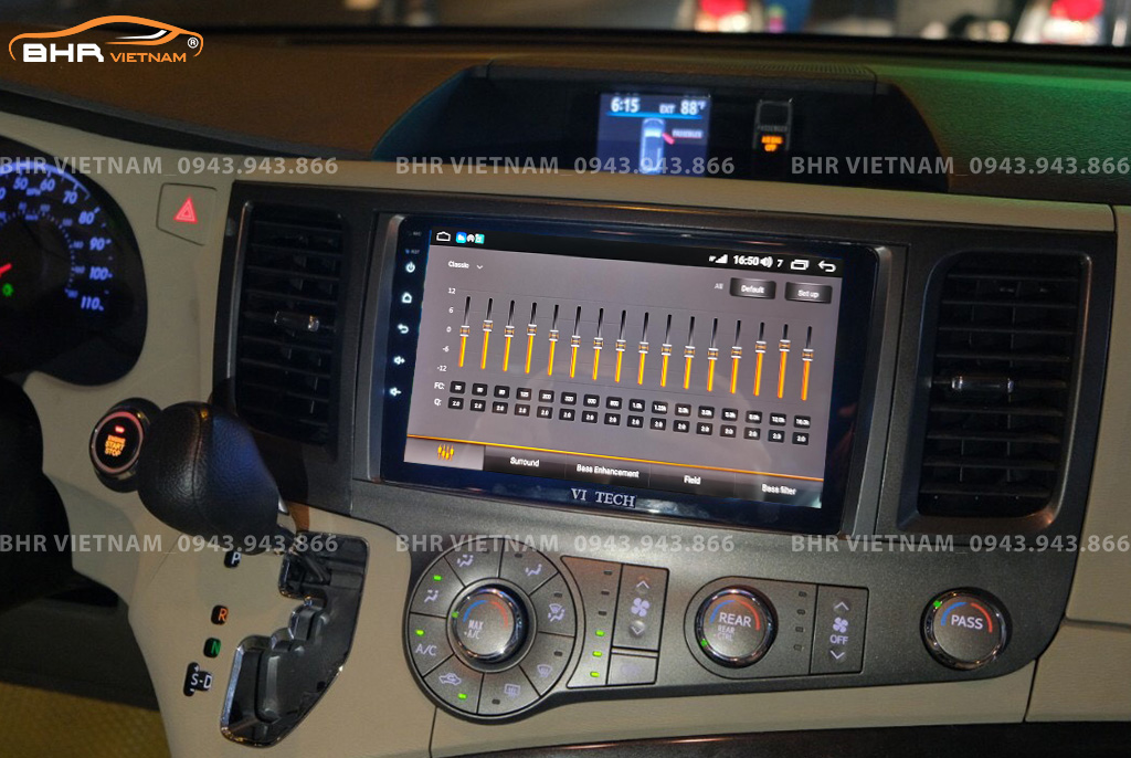 Trải nghiệm âm thanh sống động trên màn hình DVD Android Vitech Pro Toyota Sienna 2011 - 2013