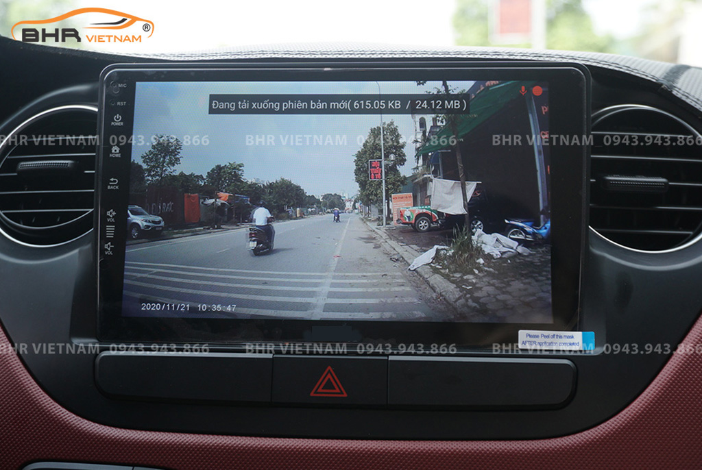 Màn hình DVD Vitech Hyundai i10 2014 - 2020 tích hợp camera hành trình