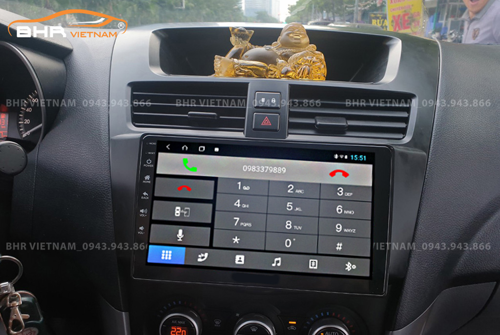 Kết nối điện thoại trên màn hình DVD Android Vitech Mazda BT50 2013 - nay