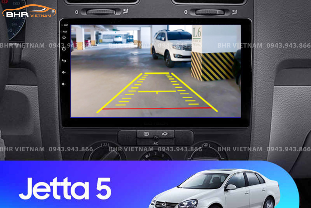 Màn hình DVD Vitech Volkswagen Jetta 2005 - 2010 tích hợp camera lùi