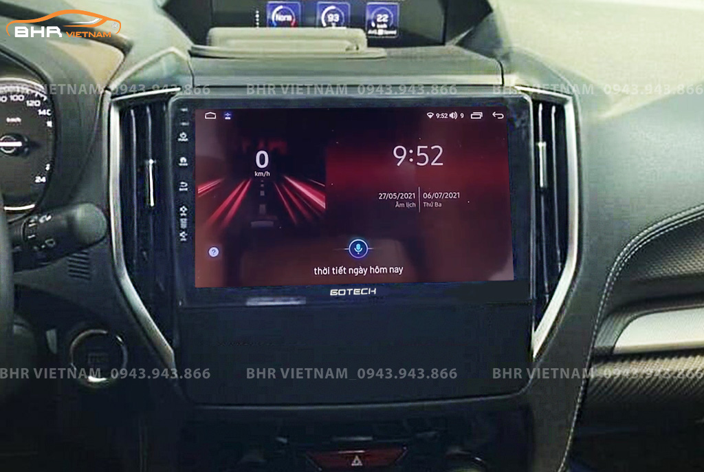 Điều khiển bằng giọng nói trên màn hình Gotech GT10 Pro Subaru Forester 2020 - nay