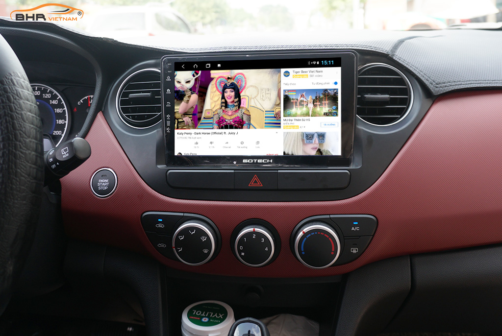 Gotech GT8 Max: Giải trí Youtube, xem phim sống động trên màn hình Gotech GT360 Hyundai i10 2014 - 2021