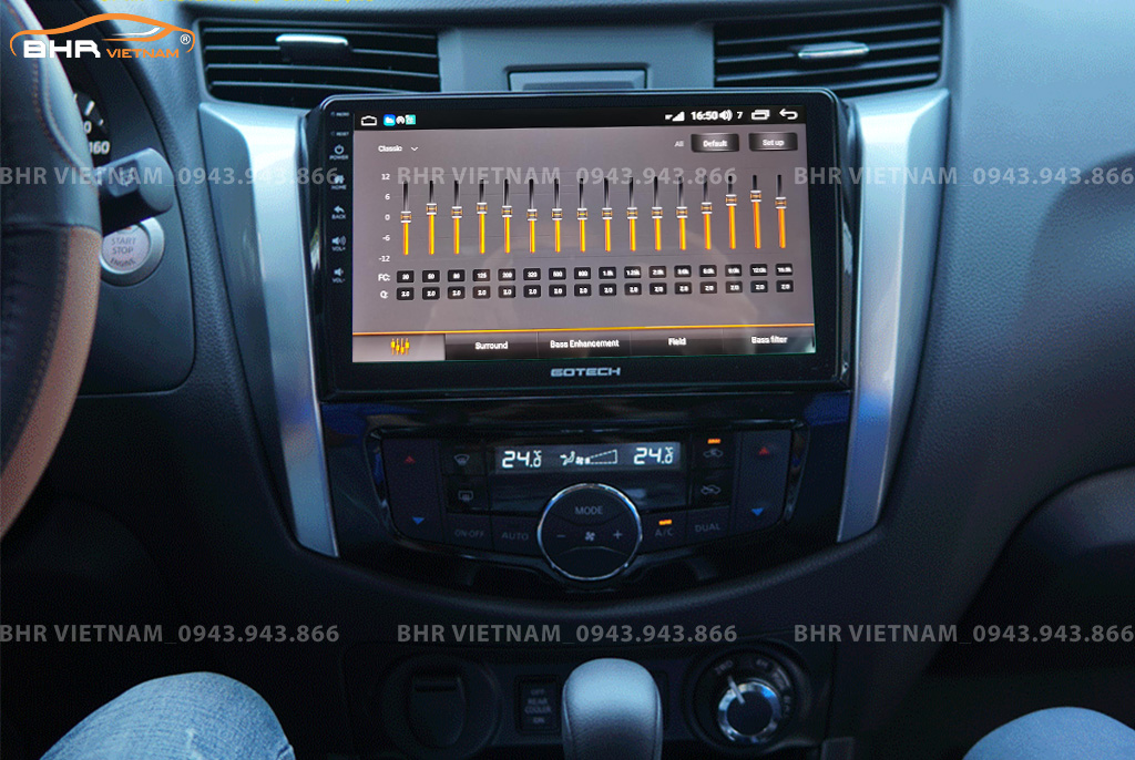 Trải nghiệm âm thanh DSP 32 kênh trên màn hình Gotech GT360 Nissan Navara 2021 - nay