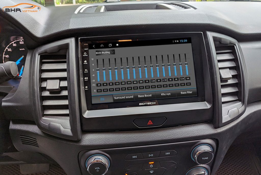 Trải nghiệm âm thanh DSP 32 kênh trên màn Gotech GT360 Plus Ford Ranger 2012-nay
