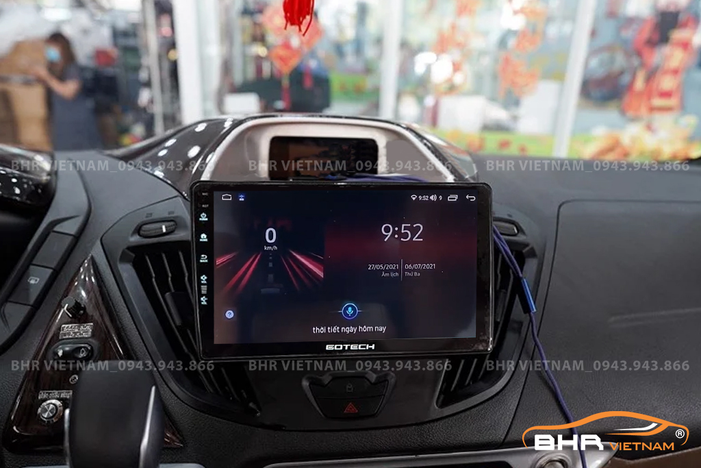 Điều khiển bằng giọng nói thông minh màn hình Gotech GT360 Plus Ford Tourneo 2019 - nay