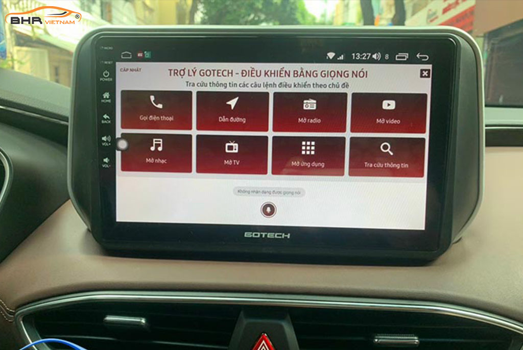 Điều khiển bằng giọng nói thông minh màn hình Gotech GT360 Plus Hyundai Santafe 2019 - 2020