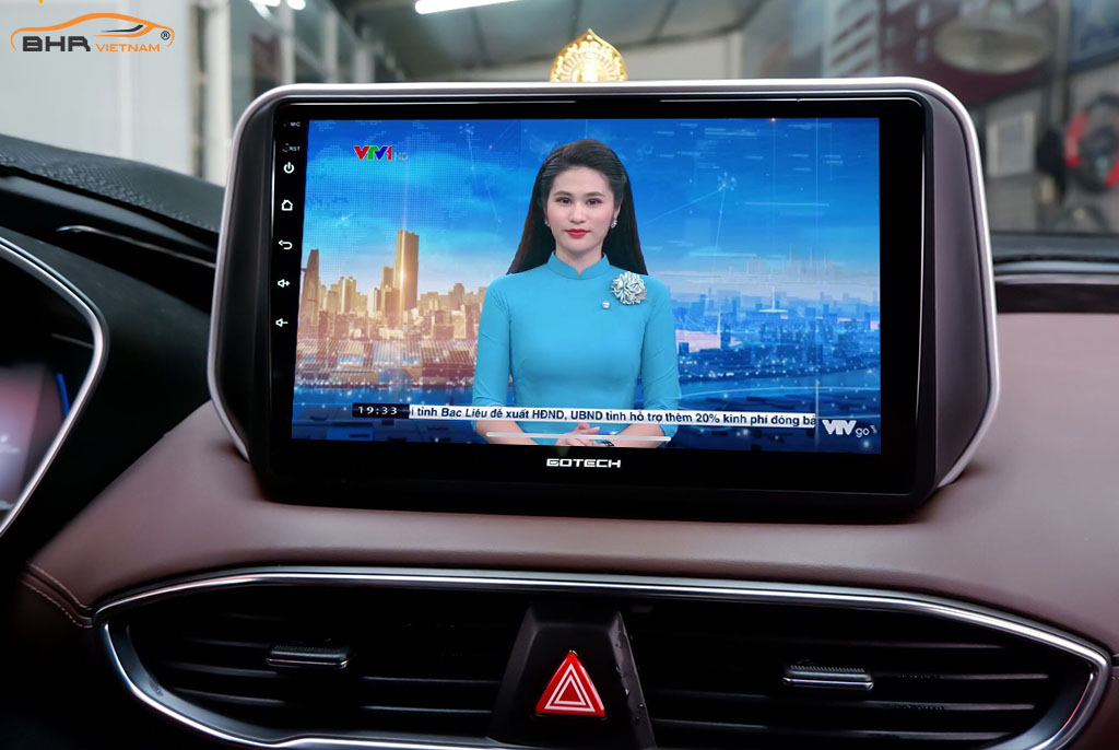Xem trực tuyến VTV trên màn hình Gotech GT360 Plus Hyundai Santafe 2021 - nay