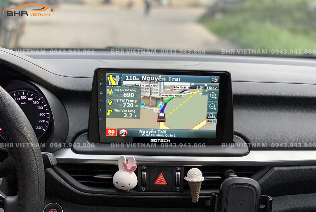 Màn hình Gotech GT360 Plus Kia Cerato 2019 - nay với bản đồ chỉ đường thông minh