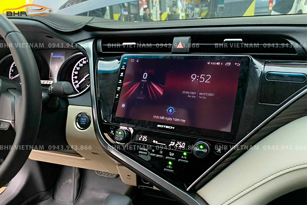 Điều khiển bằng giọng nói thông minh màn hình Gotech GT360 Plus Toyota Camry 2019 - nay