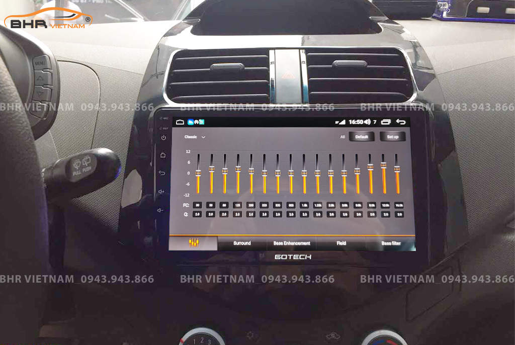 Trải nghiệm âm thanh DSP 32 kênh trên màn hình Gotech GT6 New Chevrolet Spark 2011 - 2017