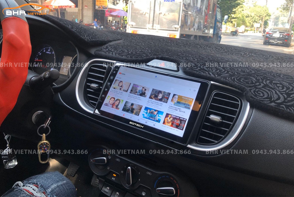 Giải trí đa phương tiện trên màn hình Gotech GT6 New Kia Soluto 2019 - nay