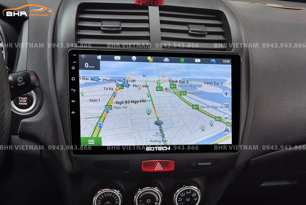 Bản đồ chỉ đường thông minh: Vietmap, Navitel trên màn hình Gotech GT6 New Mitsubishi Outlander Sport 2013 - 2016