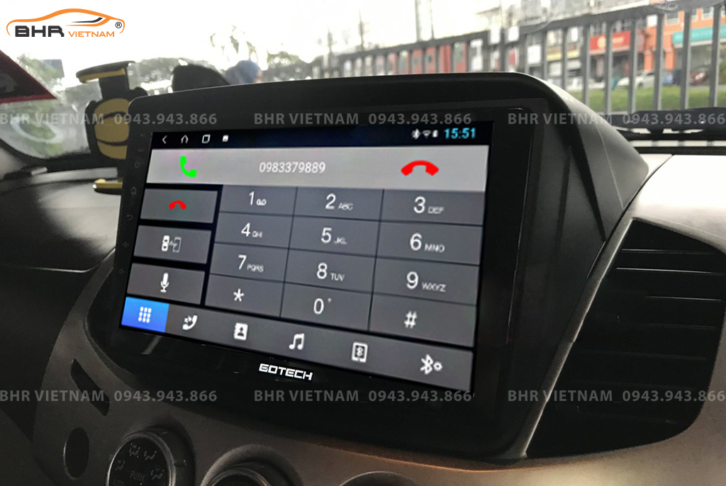 Kết nối điện thoại trên màn hình Gotech GT6 New Mitsubishi Triton 2005 - 2015