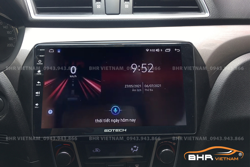 Điều khiển bằng giọng nói trên màn hình Gotech GT6 New Suzuki Ciaz 2016 - nay​​​​​​​