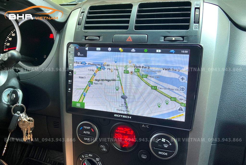 Bản đồ chỉ đường thông minh: Vietmap, Navitel trên màn hình Gotech GT6 New Suzuki Vitara 2008 - 2014 