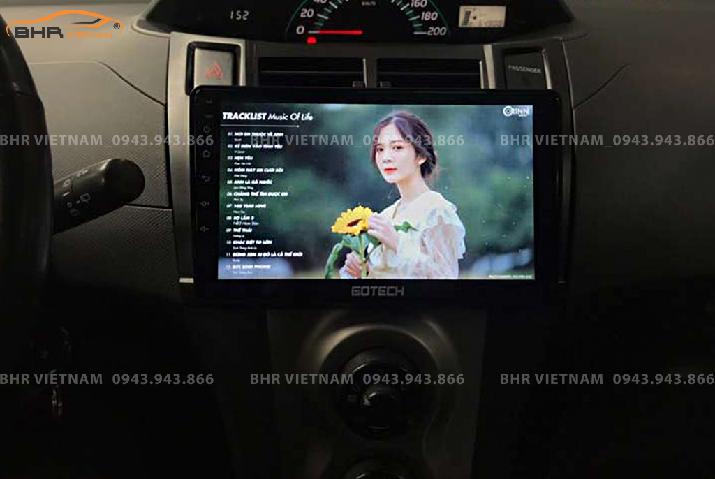 Giải trí đa phương tiện trên màn hình Gotech GT6 New Toyota Yaris 2006 - 2013