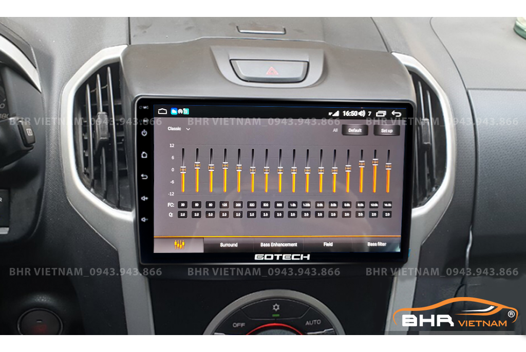Trải nghiệm âm thanh DSP 32 kênh trên màn hình Gotech GT8 Chevrolet Colorado 2011 - 2015