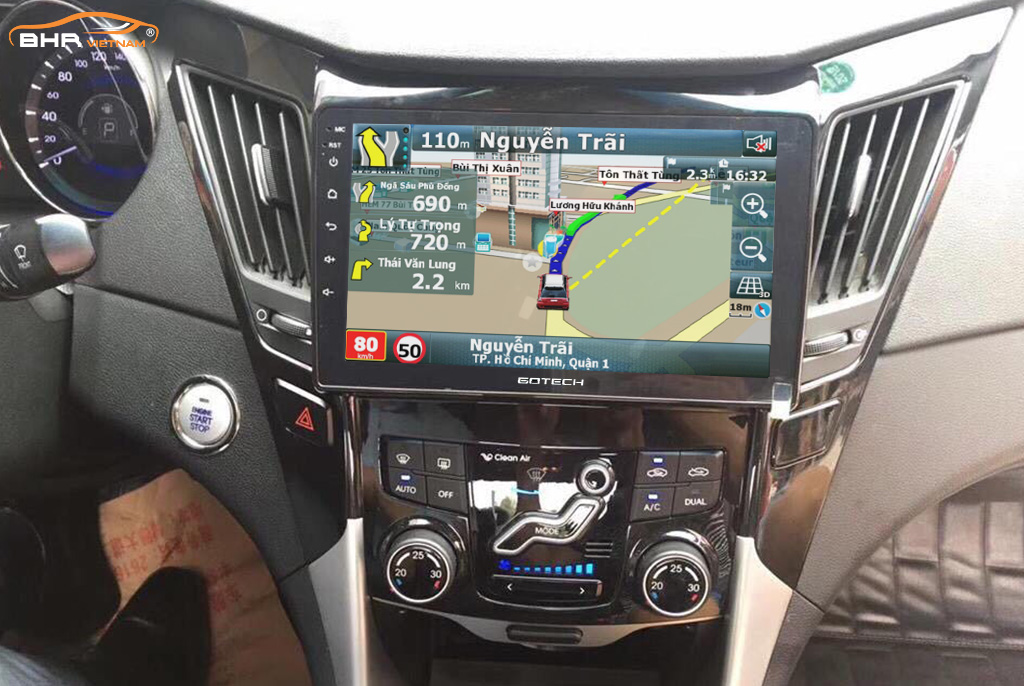 Màn hình Gotech GT8 Hyundai Sonata 2009-2014 tích hợp bản đồ chỉ đường thông minh Vietmap, Navitel, Googlemap 
