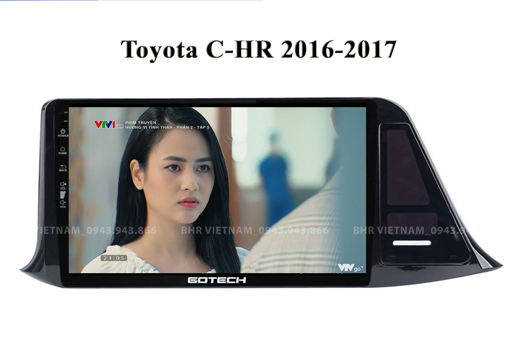 Giải trí Youtube, xem phim sống động trên màn hình Gotech GT8 Toyota CHR 2016 - nay