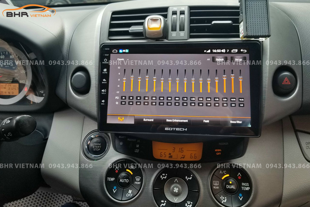 Trải nghiệm âm thanh DSP 32 kênh trên màn hình Gotech GT8 Toyota Rav4 2005 - 2012