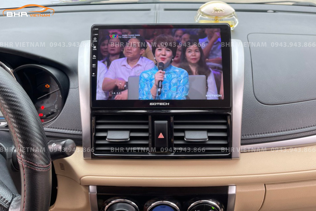 Giải trí Youtube, xem phim sống động trên màn hình Gotech GT8 Toyota Vios 2014 - 2018