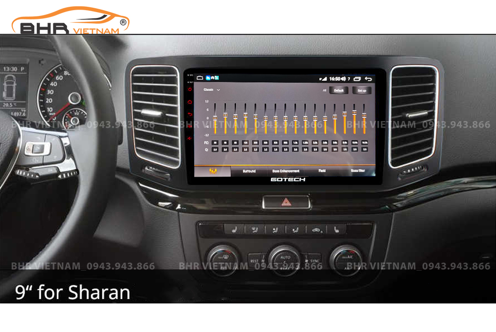 Trải nghiệm âm thanh DSP 32 kênh trên màn hình Gotech GT8 Volkswagen Sharan 2010 - nay