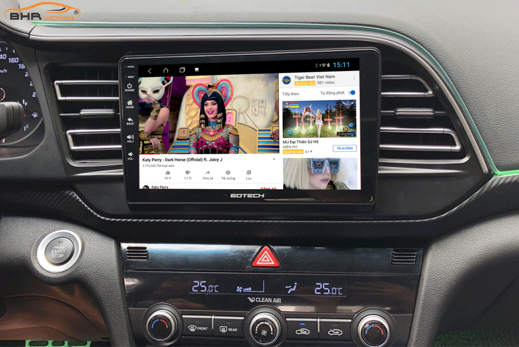 Gotech GT8 Max Hyundai Elantra 2016 - nay giải trí Youtube, xem phim sống động trên màn hình lớn