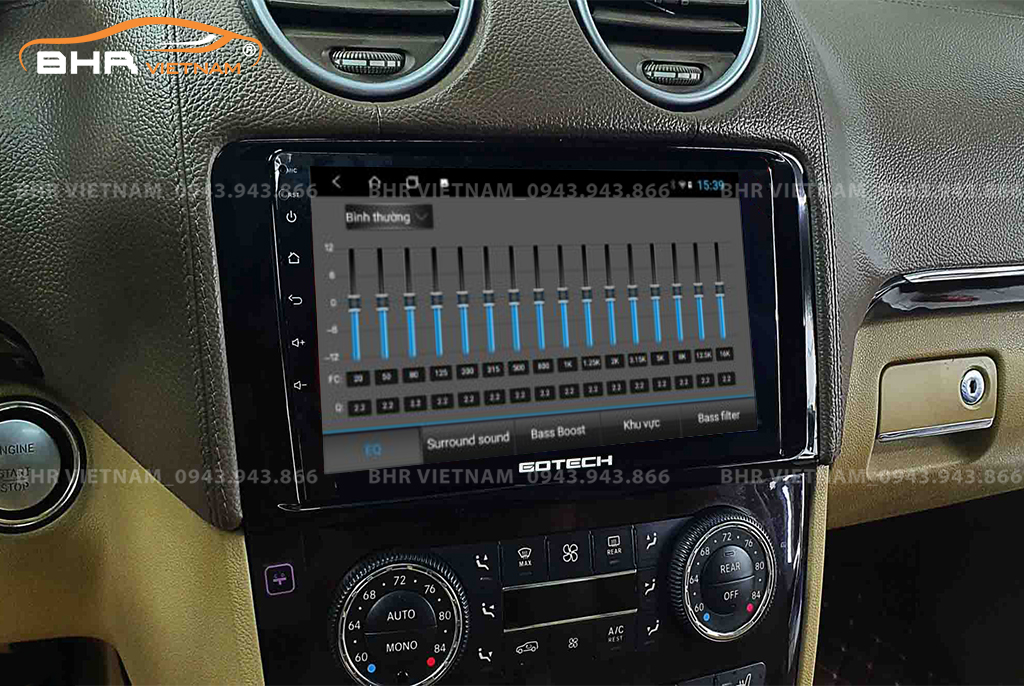 Trải nghiệm âm thanh DSP 32 kênh trên màn hình Gotech GT8 max  Mercedes GL Class (X164) 2006 - 2013
