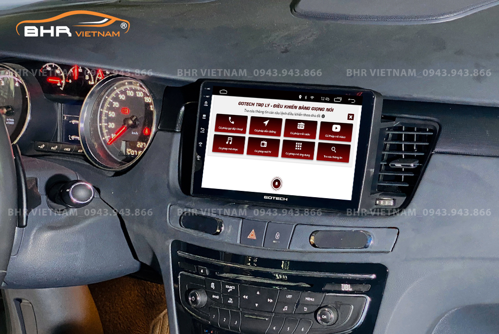 Điều khiển bằng giọng nói thông minh màn hình Gotech GT8 Max Peugeot 508 2010 - 2020