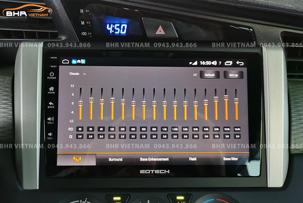 Trải nghiệm âm thanh DSP 32 kênh trên màn hình Gotech GT8 max Toyota Innova 2016 - nay
