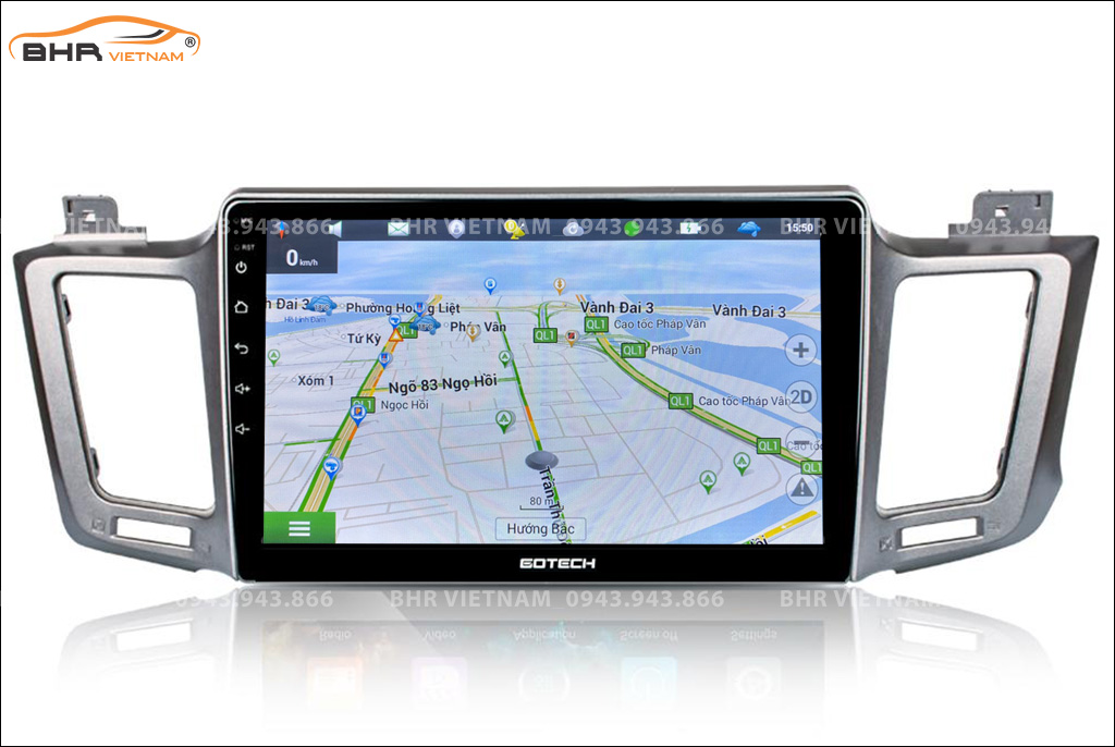 Bản đồ chỉ đường thông minh: Vietmap, Navitel, Googlemap trên màn hình GT8 Max Toyota Rav4 2013 - 2018