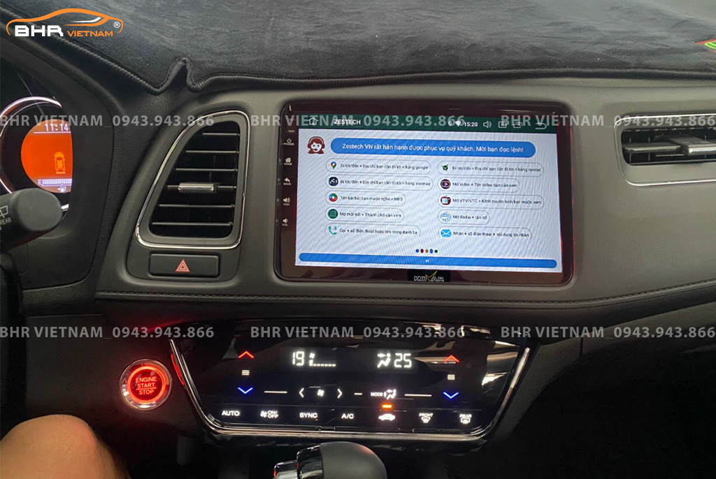 Điều khiển bằng giọng nói thông minh màn hình Kovar Plus 360 Honda HRV 2018 - nay