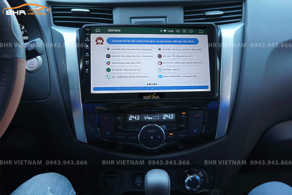Điều khiển bằng giọng nói thông minh màn hình Kovar Plus 360 Nissan Navara 2016 - 2020