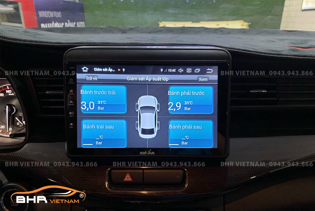 Hình ảnh quan sát cảm biến áp suất lốp Kovar Plus 360 Suzuki Ertiga 2020 - nay