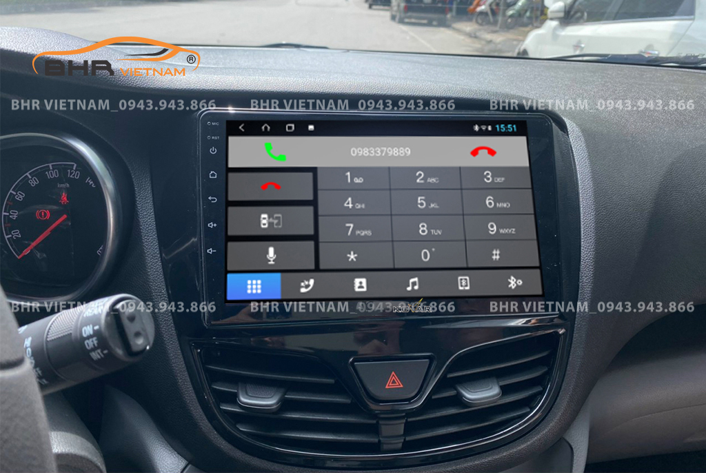 Kết nối điện thoại trên màn hình Kovar Plus 360 Vinfast Fadil 2019 - nay