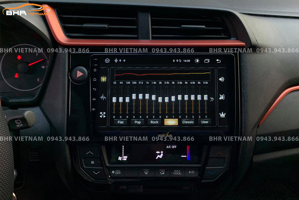 Trải nghiệm âm thanh DSP kênh trên màn hình Kovar T1 Honda Brio 2019 - nay